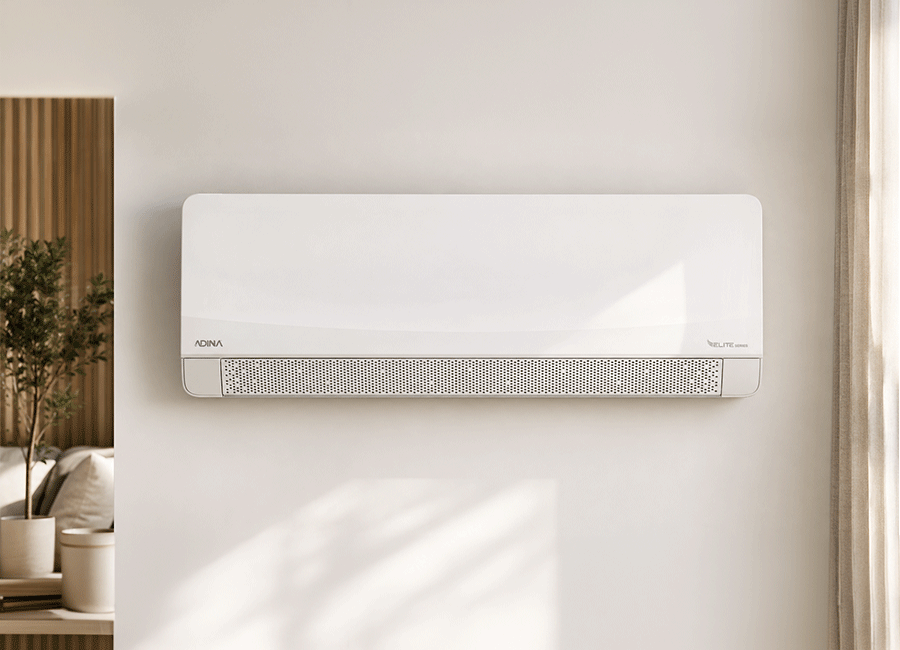 Equipo de climatización residencial ADINA Elite Series instalado en pared