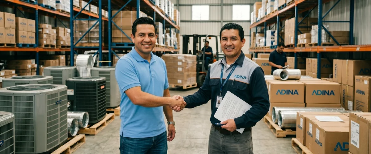 Equipo de distribuidores ADINA — crecimiento de negocio HVAC